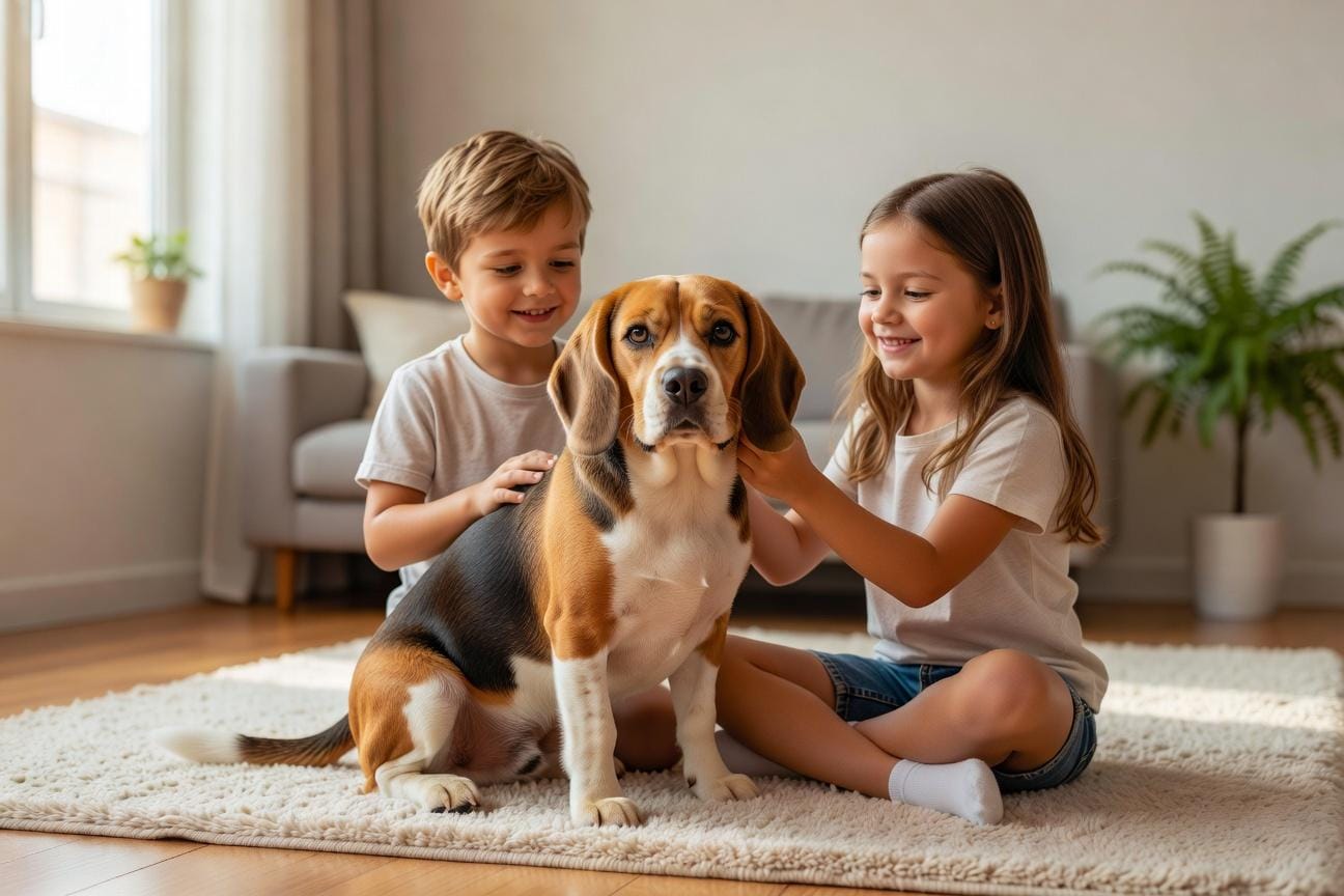 Beagle a dzieci – bezpieczna relacja, wychowanie i opieka
