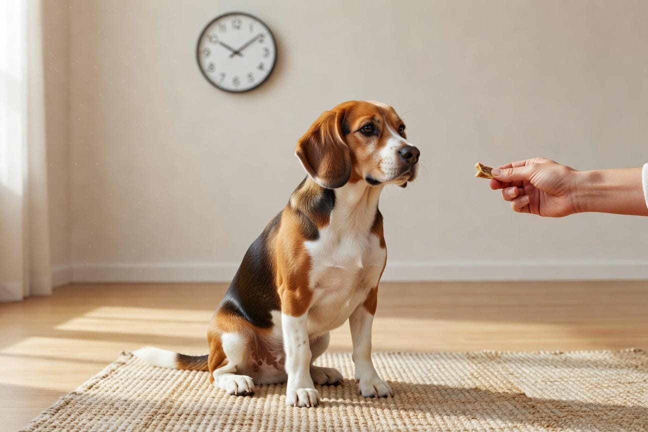 Beagle w noseworku – trening węchowy krok po kroku