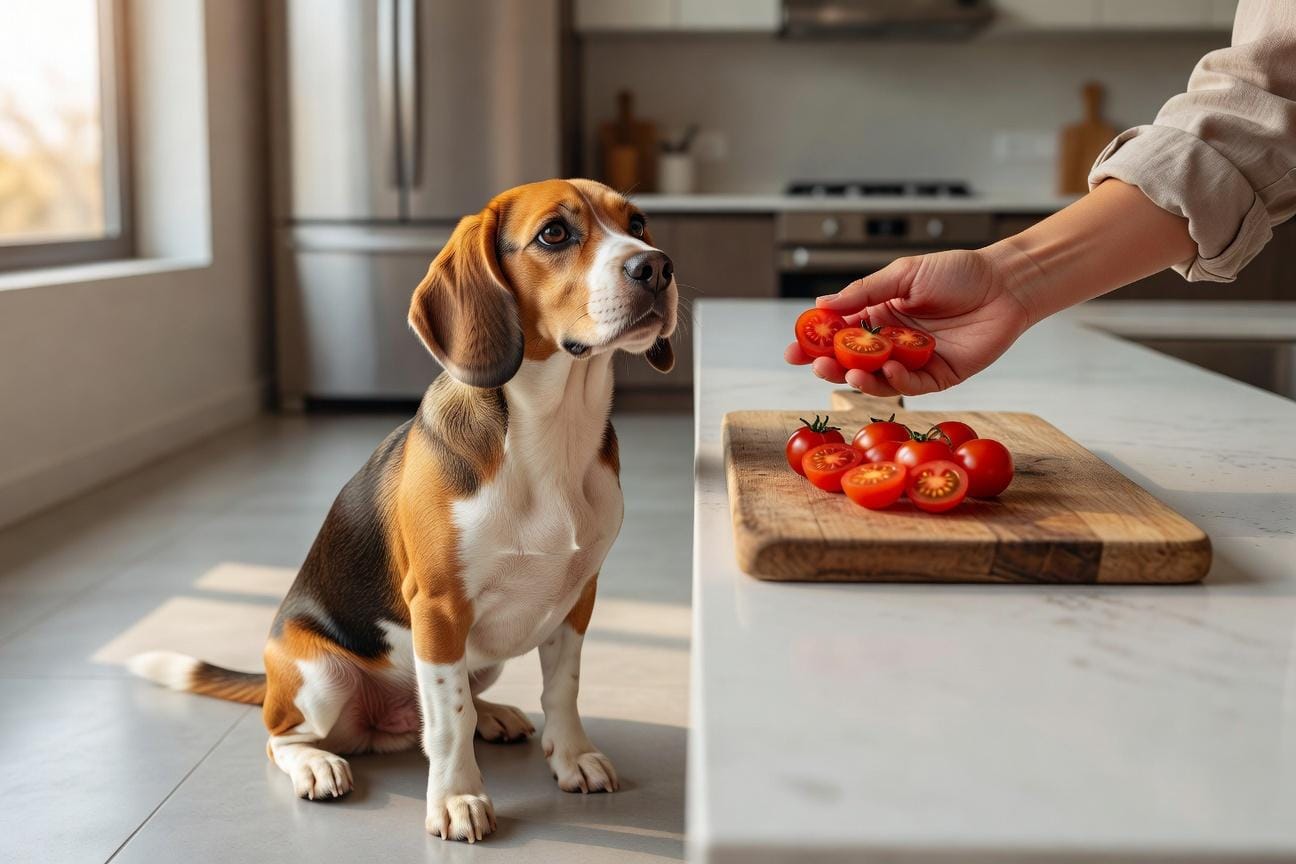 Bezpieczne podawanie pomidorów beagle’om i psom