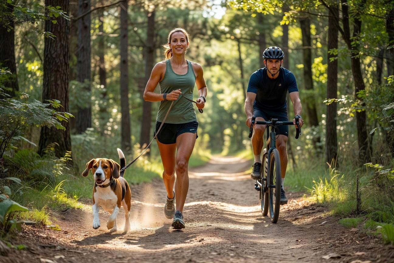 Bieganie beagle przy rowerze: zasady bezpieczeństwa