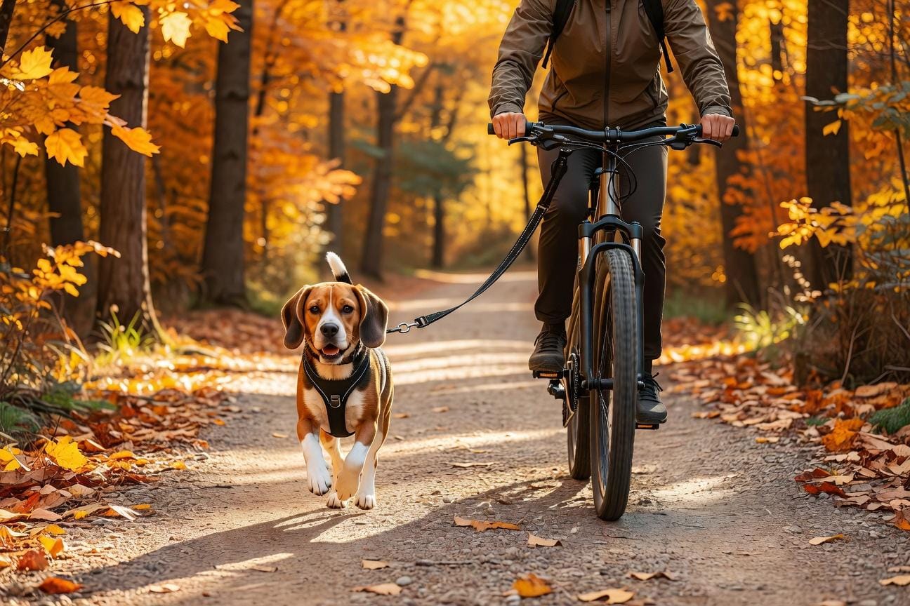 Bieganie beagle przy rowerze: zasady bezpieczeństwa