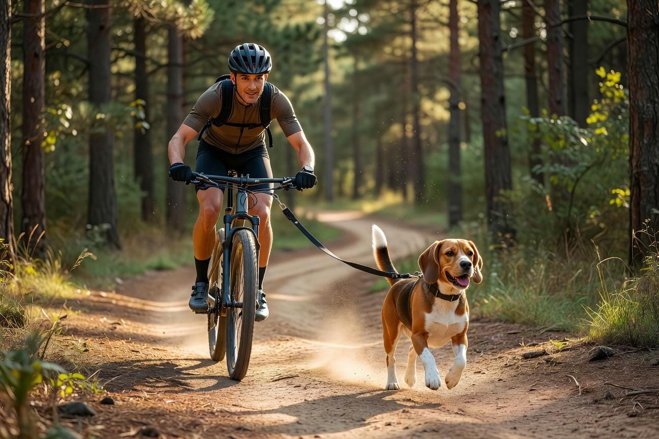 Bieganie beagle przy rowerze: zasady bezpieczeństwa