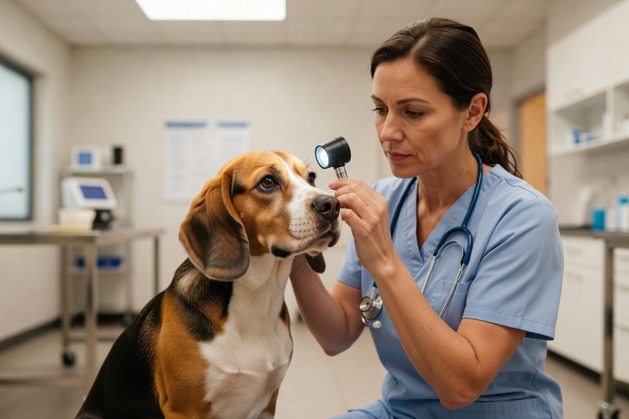 Choroby oczu u beagle’a: objawy, ryzyko i reakcja