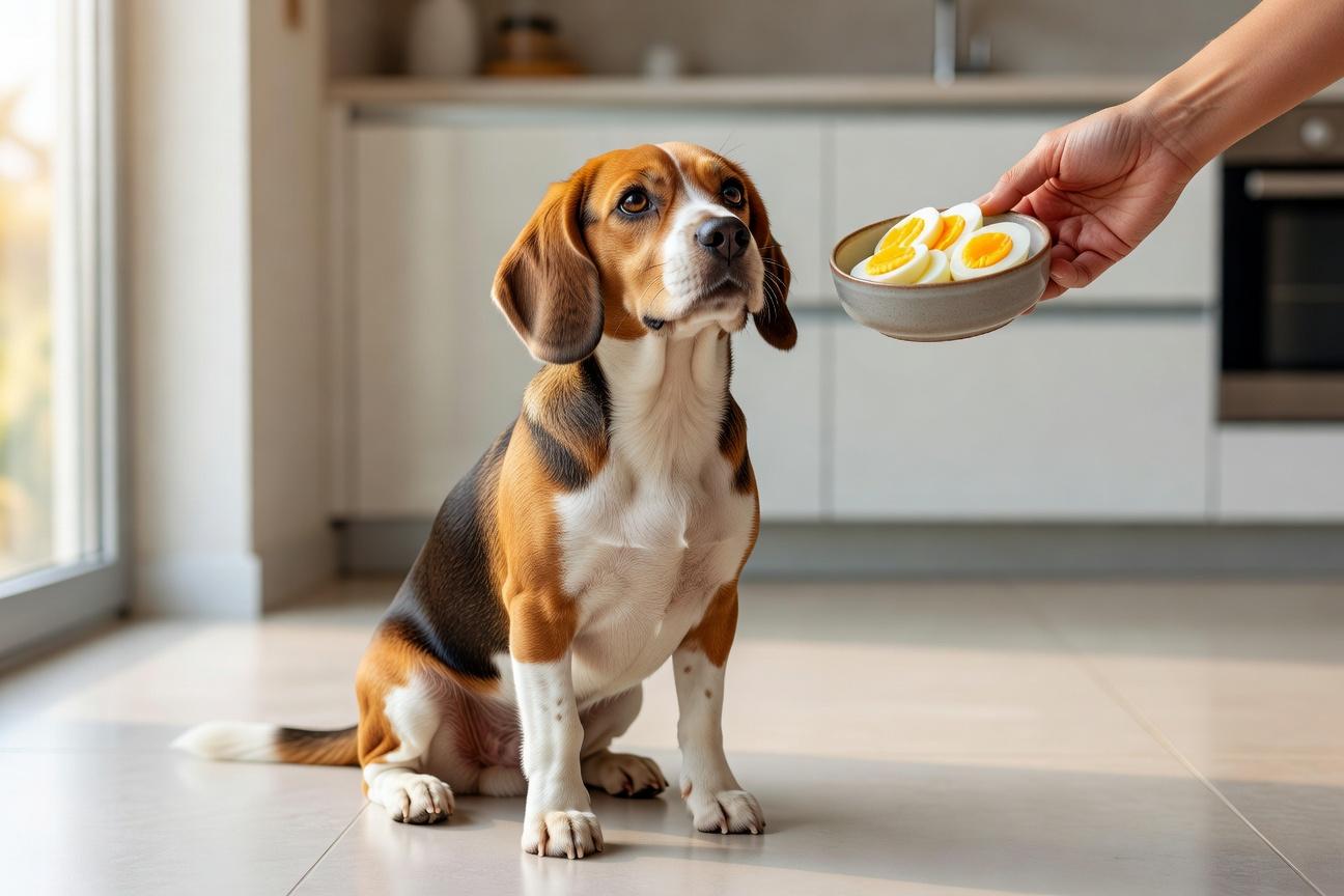 Czy beagle może jeść gotowane jajko i jak je podawać