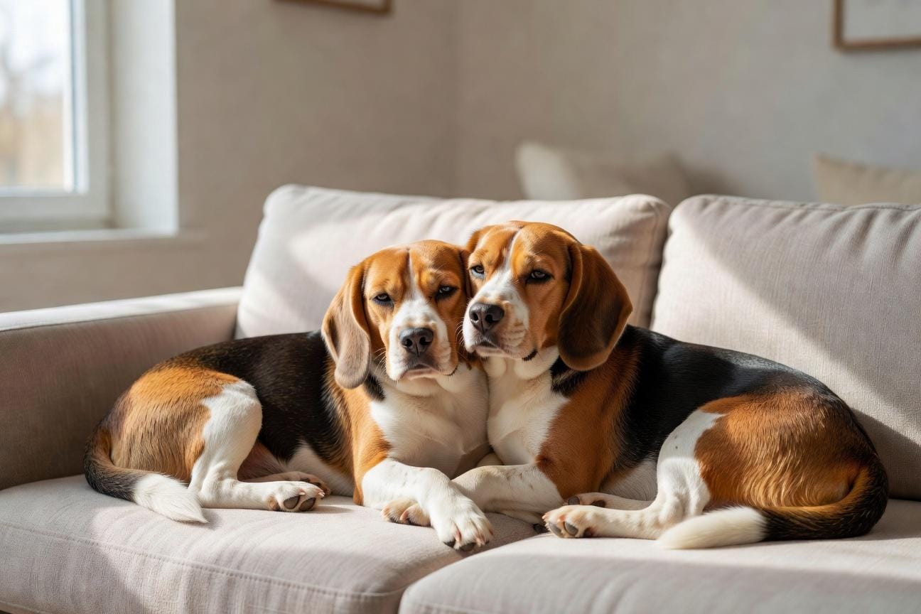 Czy beagle może mieszkać z drugim beagle’em?