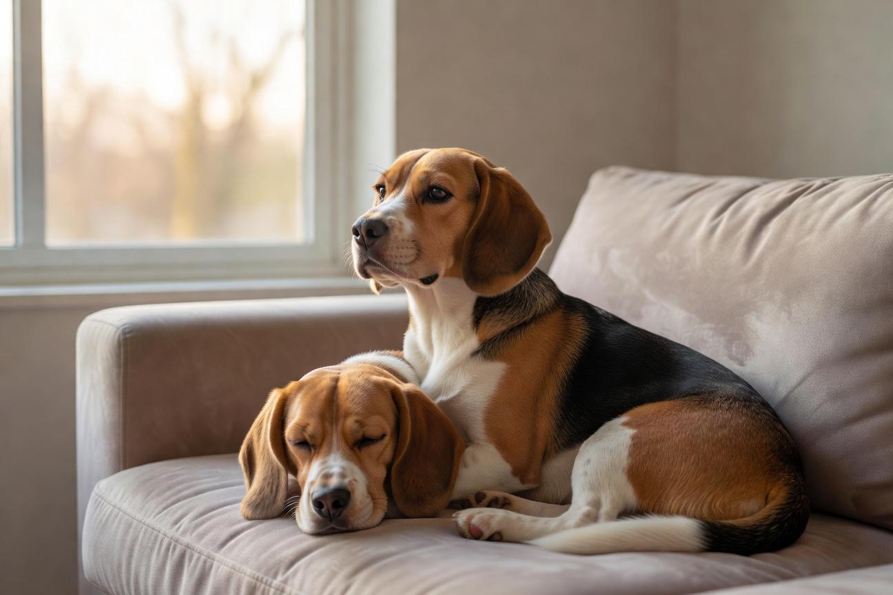 Czy beagle może mieszkać z drugim beagle’em?