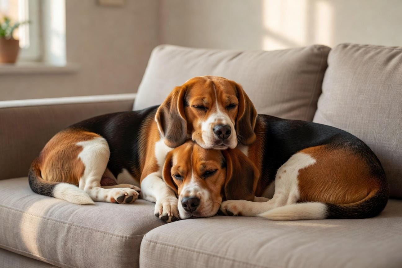 Czy beagle może mieszkać z drugim beagle’em?