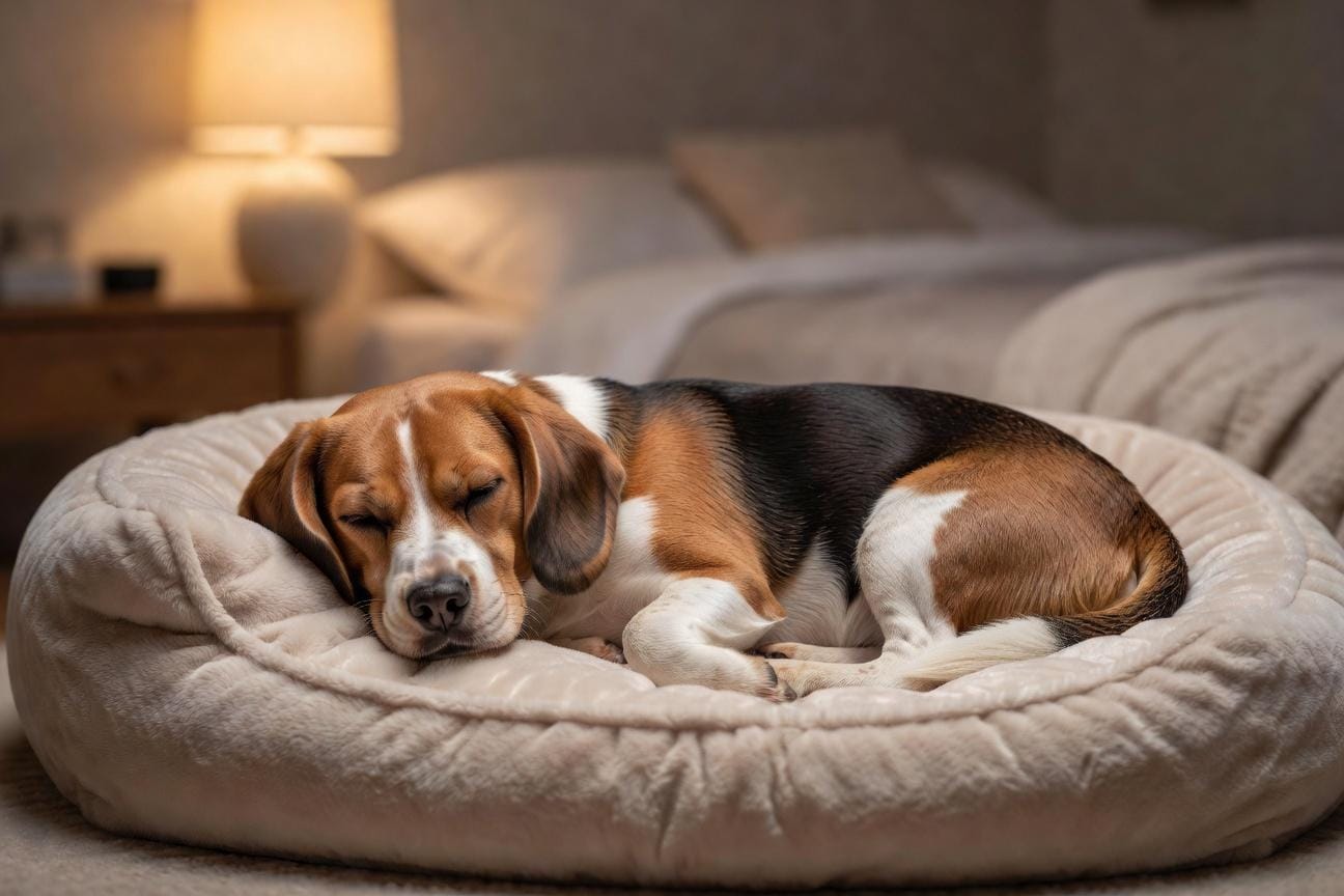 Czy beagle może zostać sam w nocy i jak go przygotować