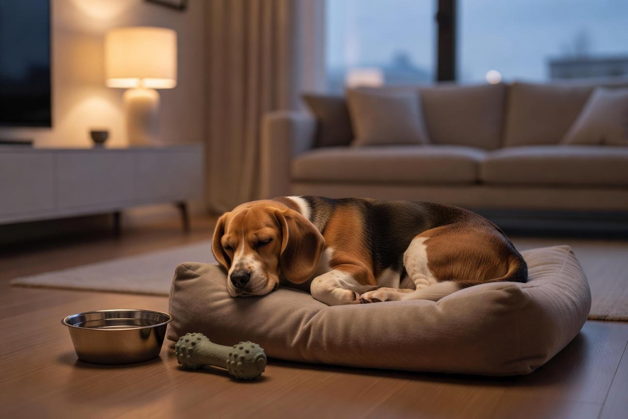Czy beagle może zostać sam w nocy i jak go przygotować
