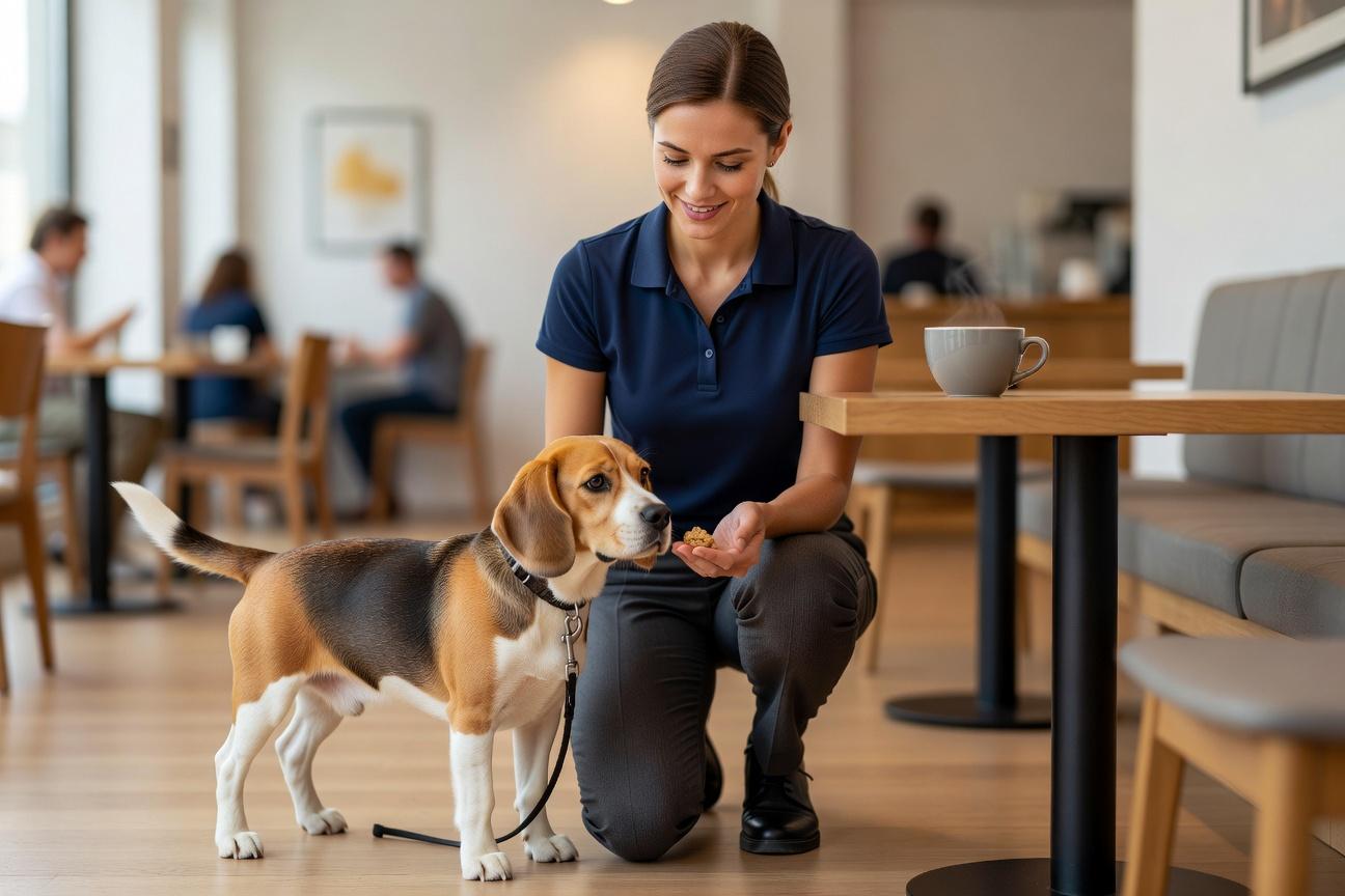 Jak nauczyć beagle’a spokojnego zachowania w restauracji