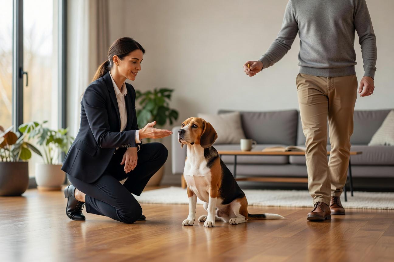 Jak oduczyć beagle’a skakania na widok gości