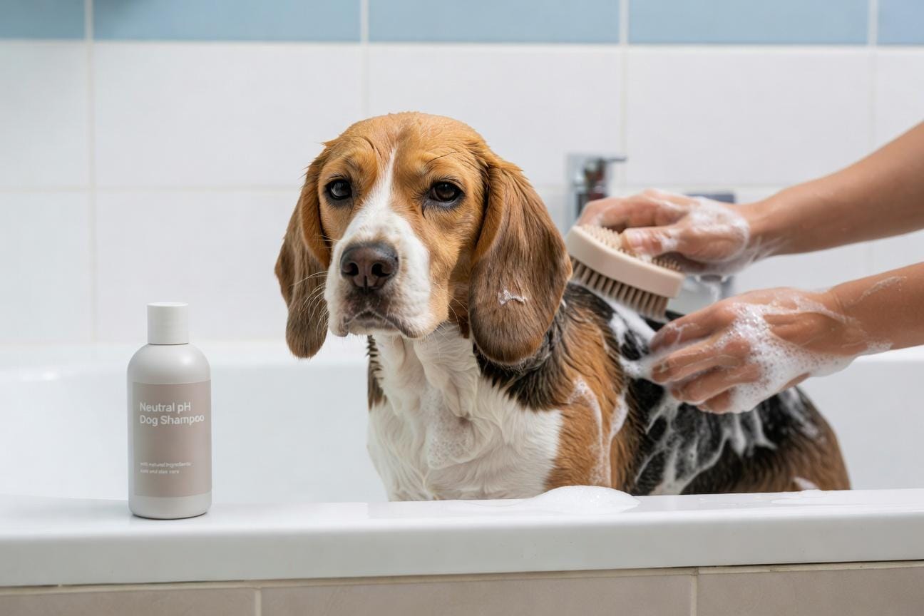 Jak szybko wyczyścić beagle'a po błotnistym spacerze