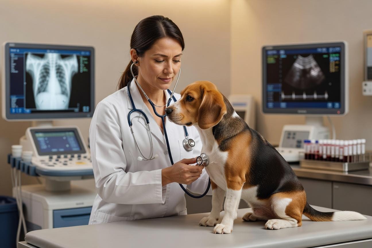 Kaszel, chrapanie i duszność u beagle’a – przyczyny i reakcja