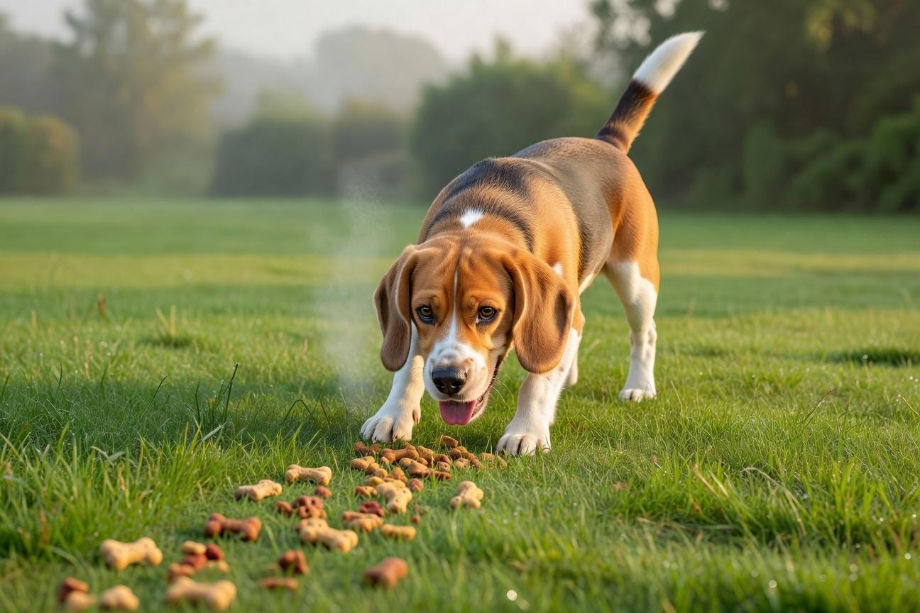 Najlepsze zabawy w domu dla beagle w niepogodę