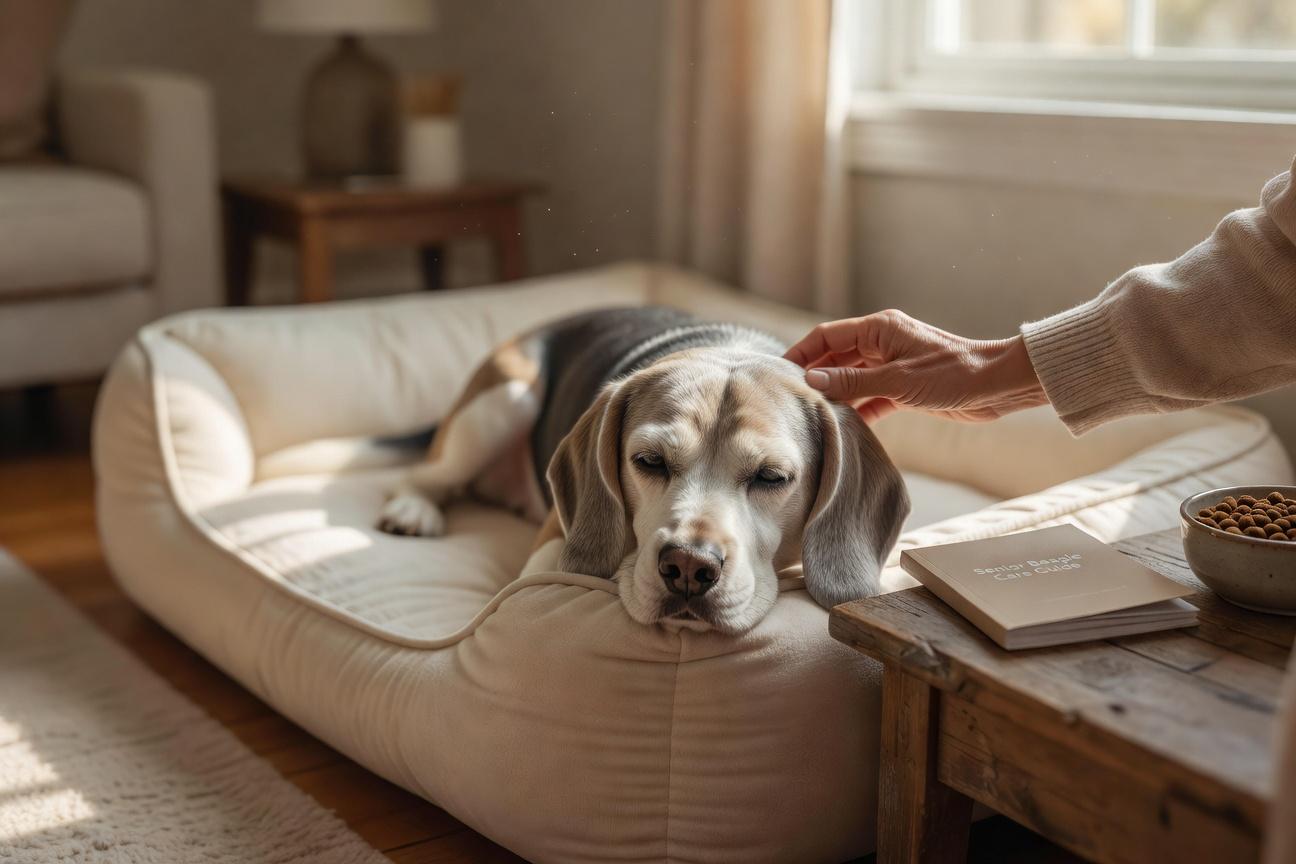 Opieka nad starszym beagle’em: zdrowie, dieta i komfort