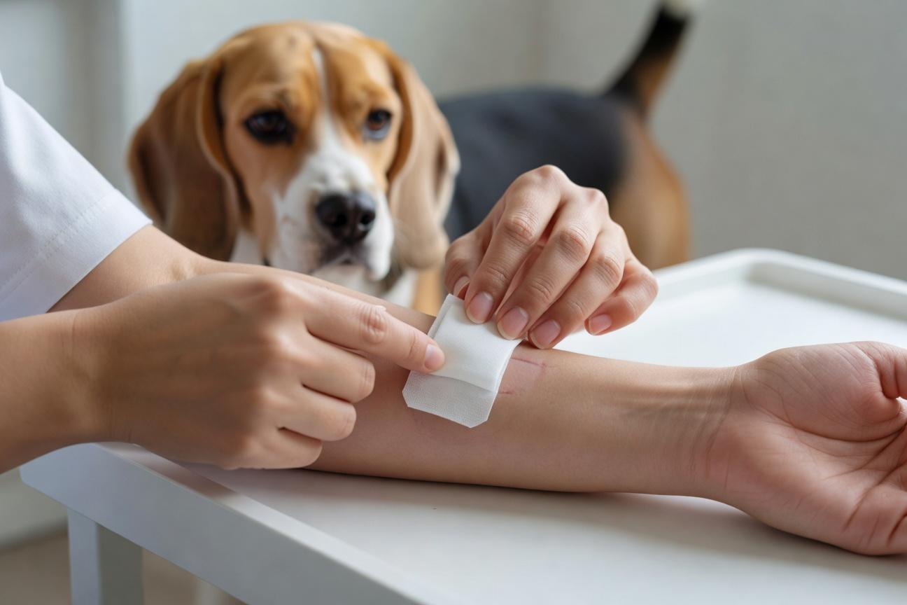 Rekonwalescencja Beagle'a po zabiegu w warunkach domowych