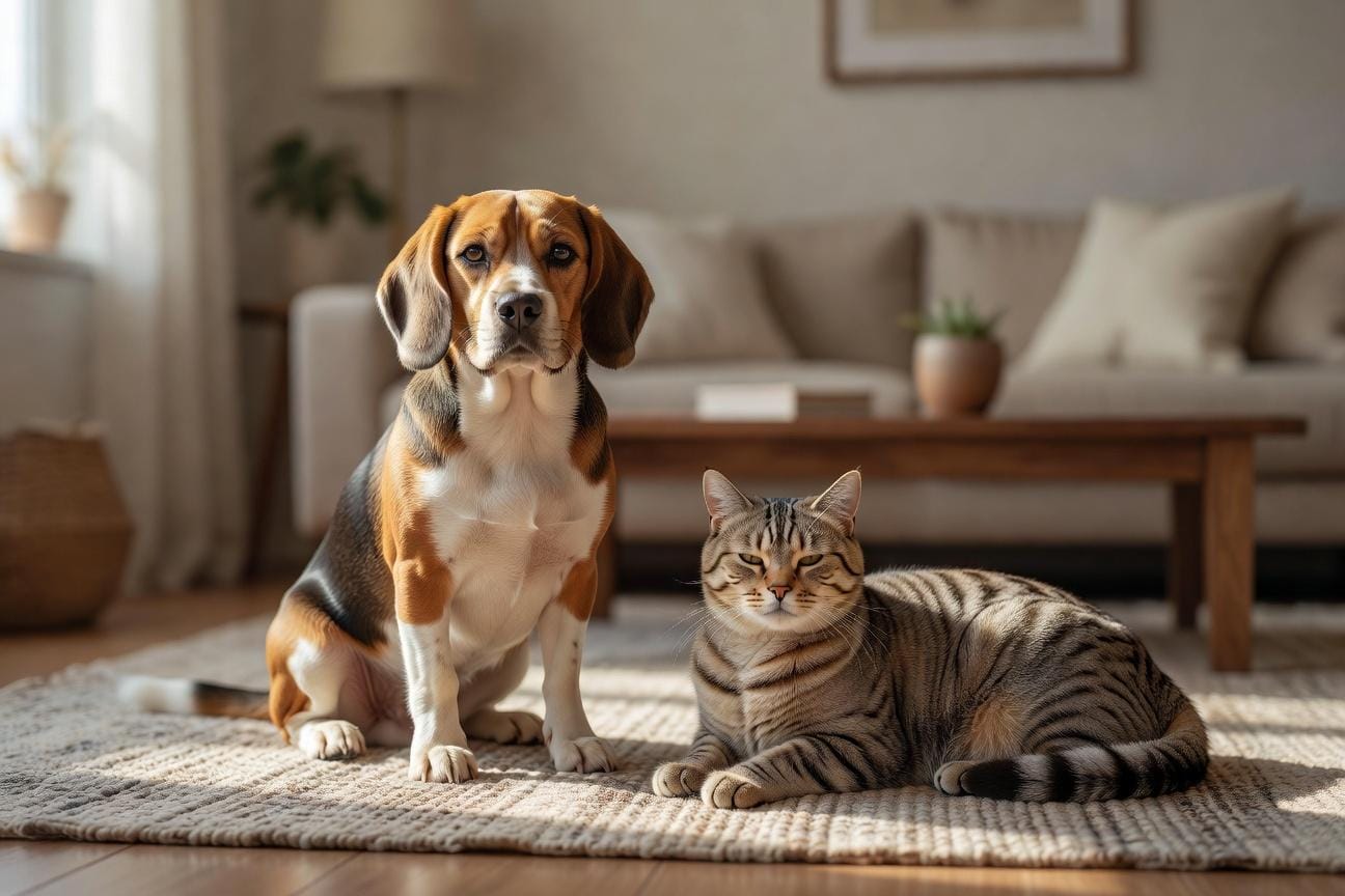 Relacja Beagle’a i kota we wspólnym domu i socjalizacji