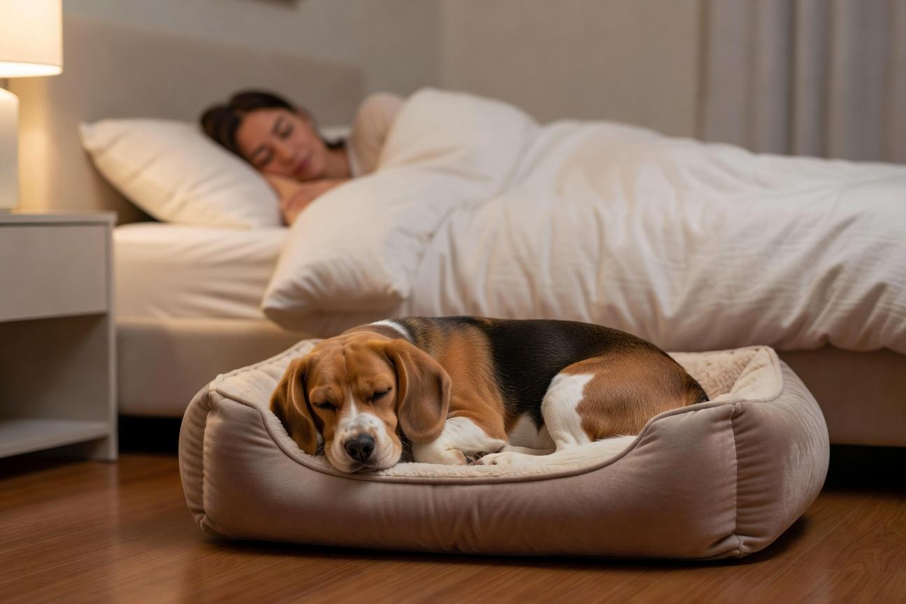 Spanie beagle’a w łóżku z właścicielem – zasady i skutki