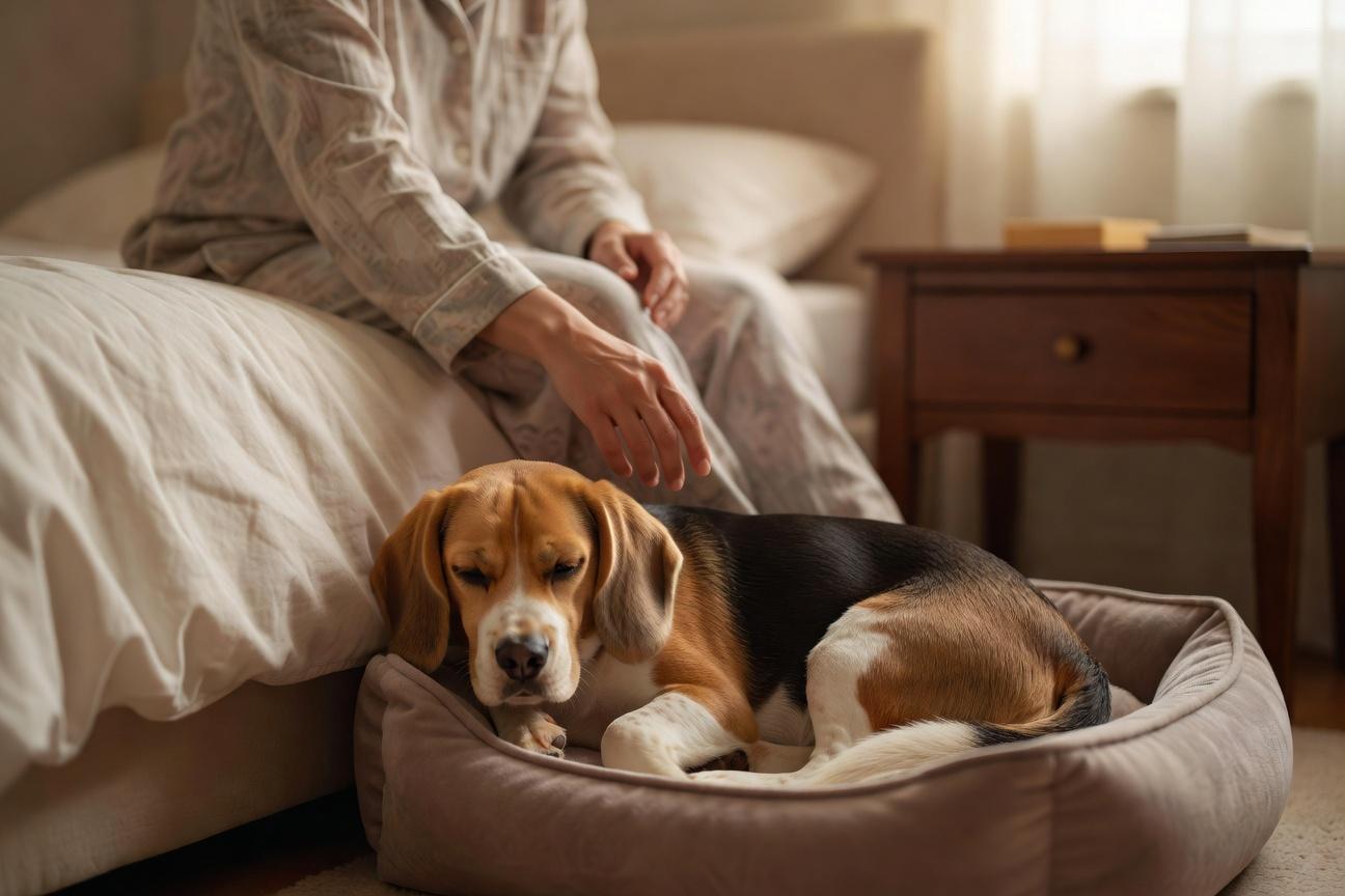 Spanie beagle’a w łóżku z właścicielem – zasady i skutki